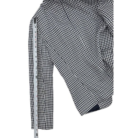 Tahari Size S Woman Arthur S. Levine Womens Black & White Houndstooth Blazer - Picture 6 of 9